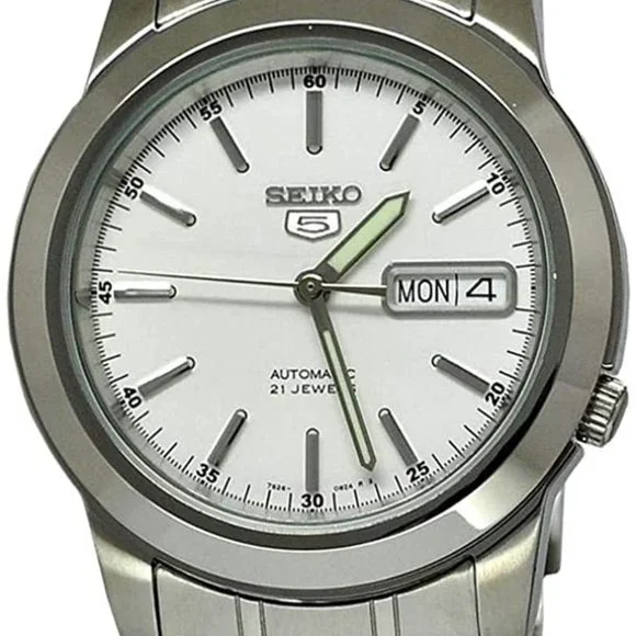 Seiko Men's Automatic Self-Winding Watch Luminous Hands And Marker
